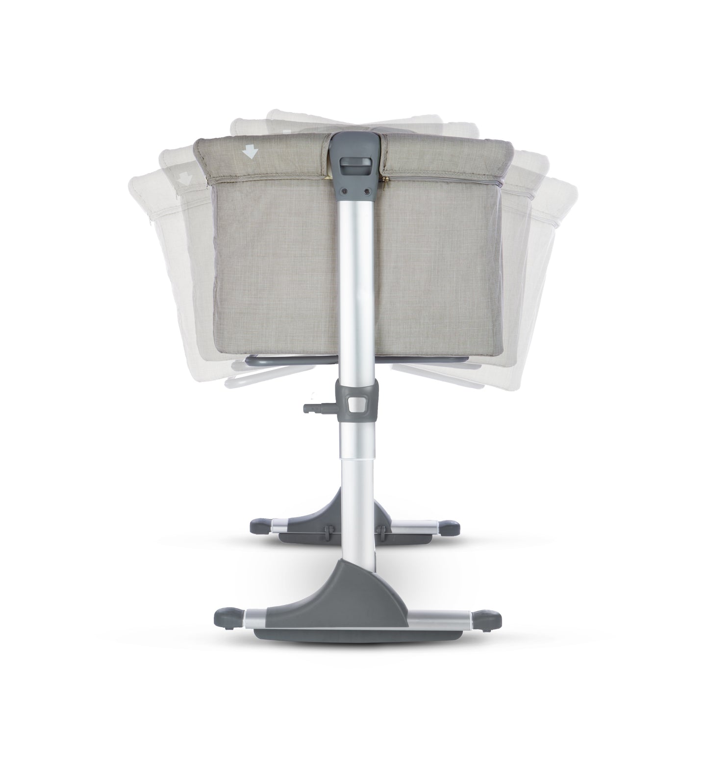 Nova Bedside Crib - Grey
